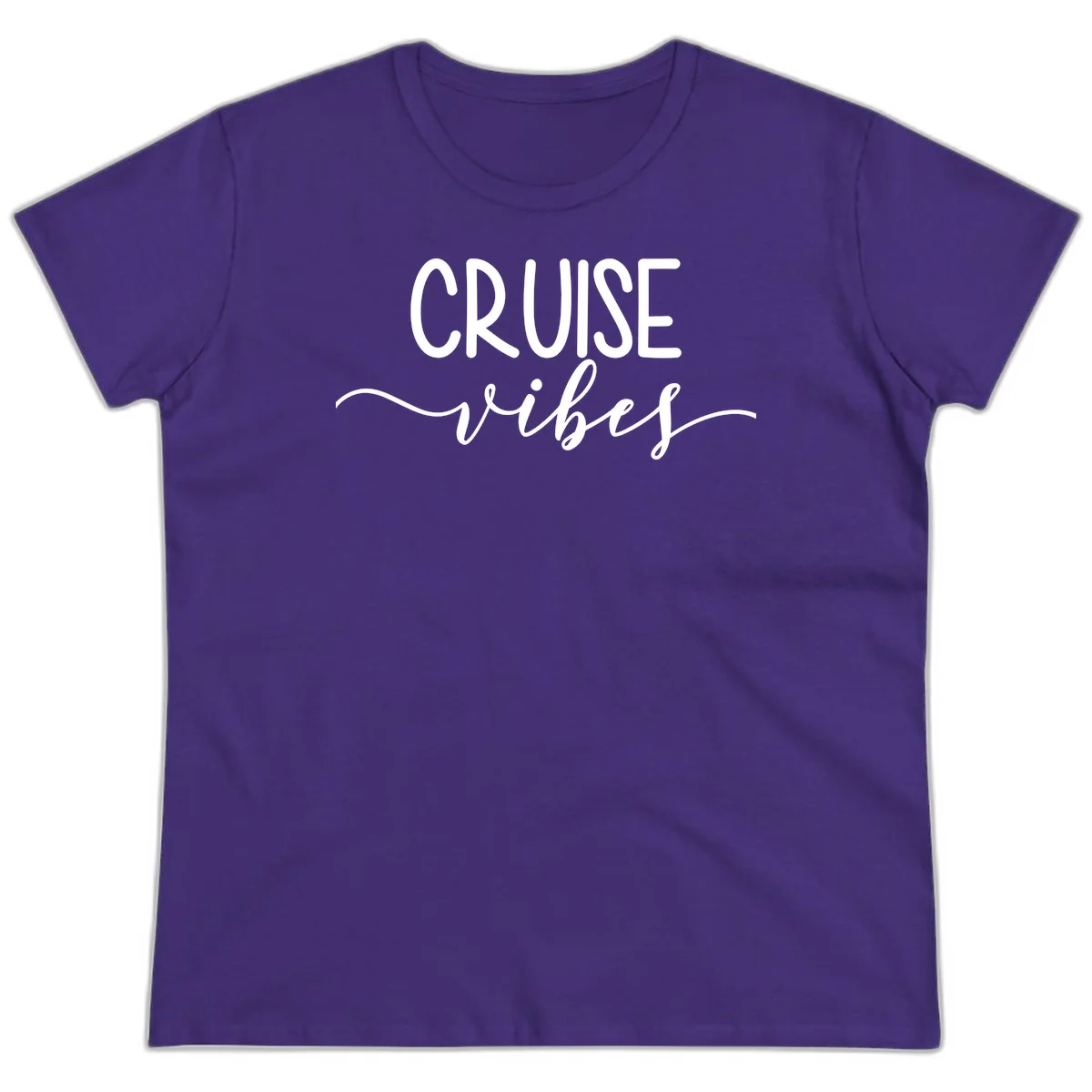 Cruise Vibes Ladies Tee in Purple