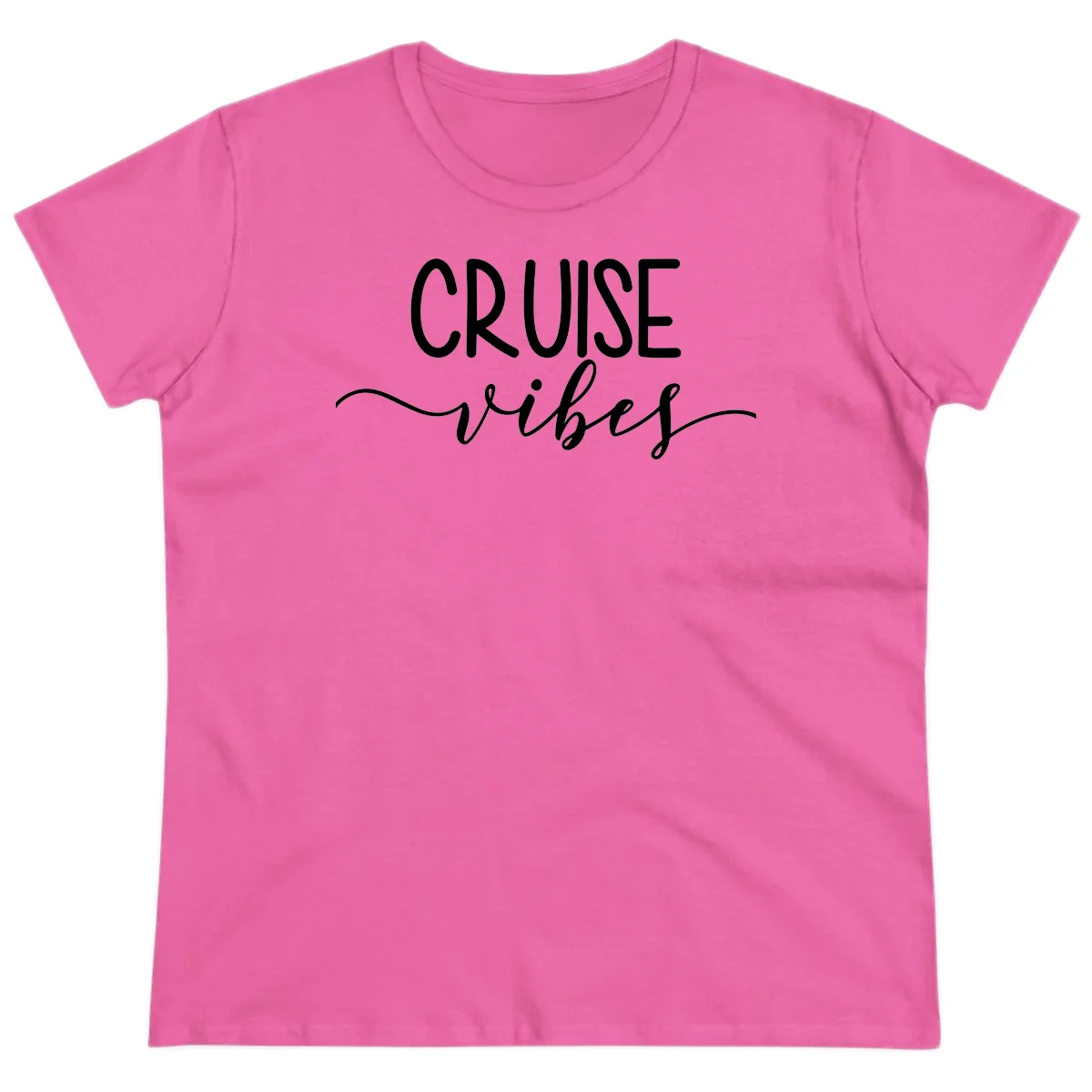Cruise Vibes Ladies Tee in Azalea