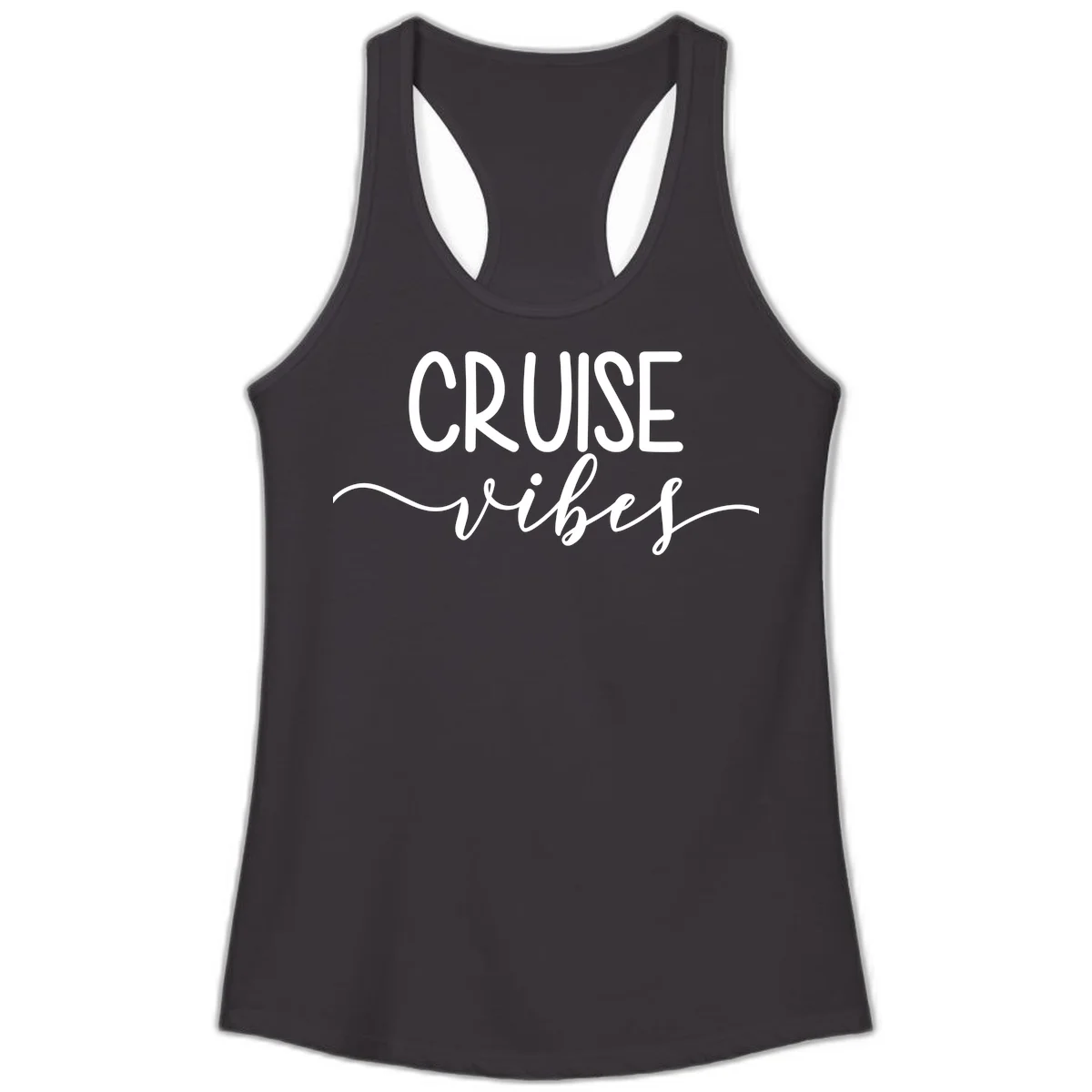 Cruise Vibes Ladies Tank in Black
