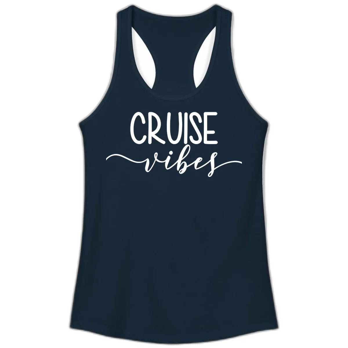 Cruise Vibes Ladies Tank in Solid Midnight Navy