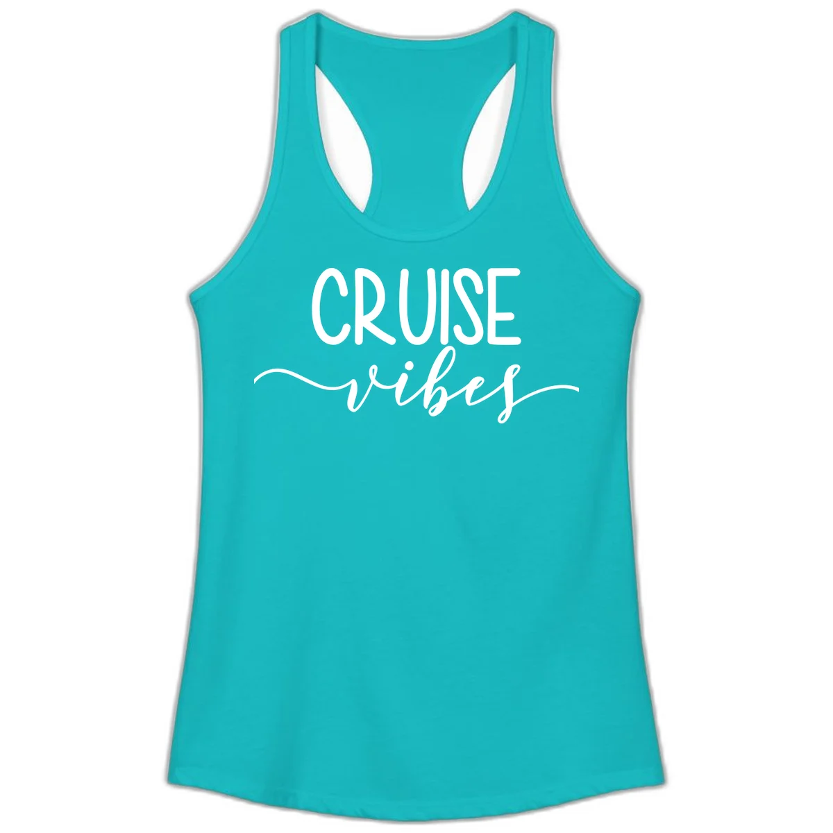 Cruise Vibes Ladies Tank in Tahiti Blue