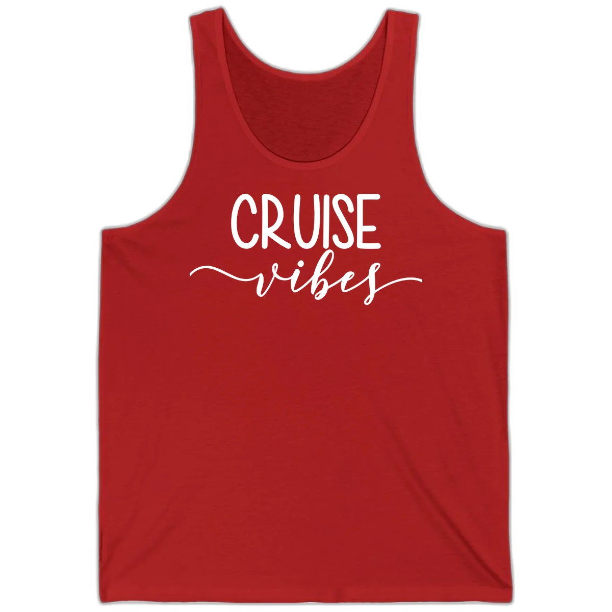 Cruise Vibes Tank in Red