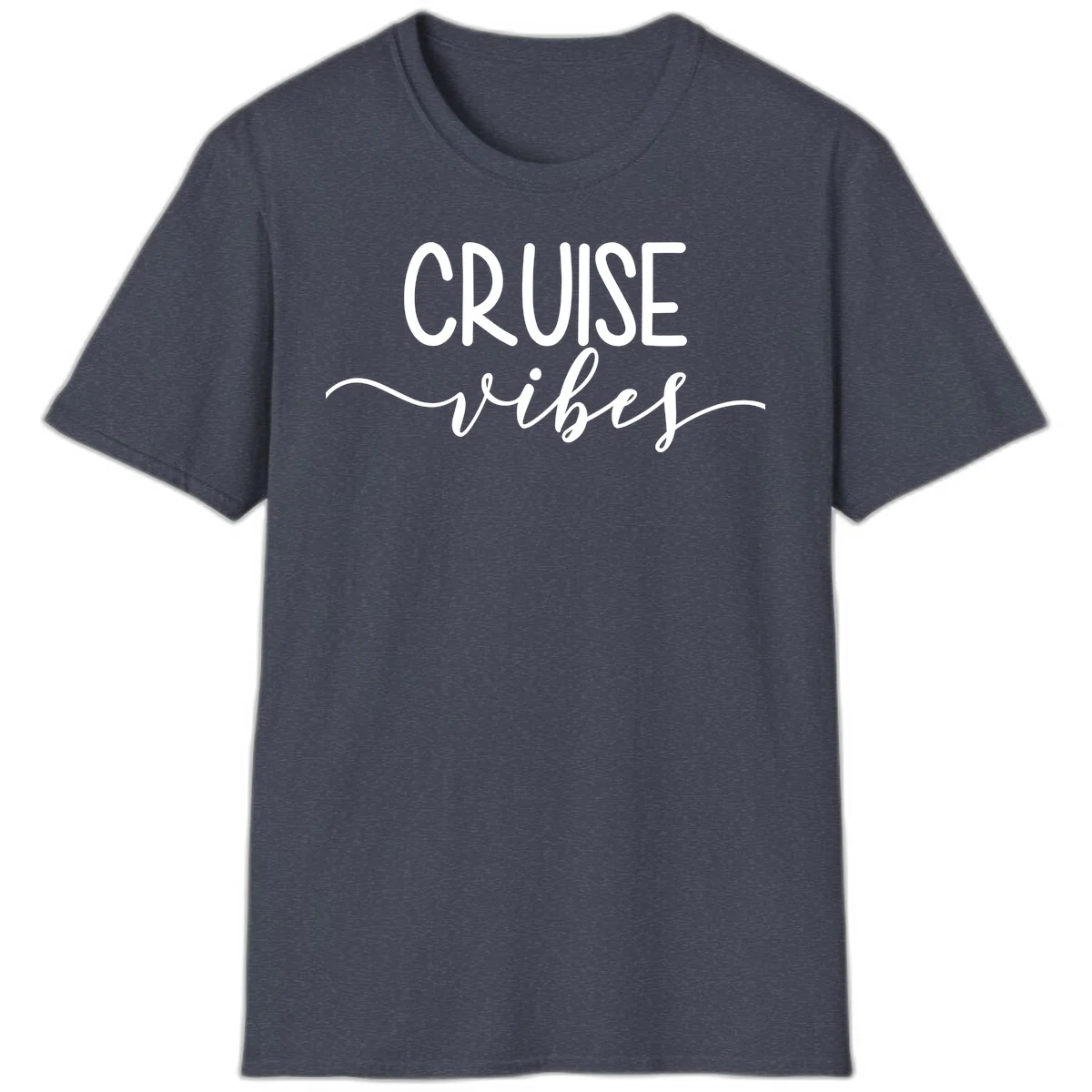 Cruise Vibes T-Shirt in Heather Navy