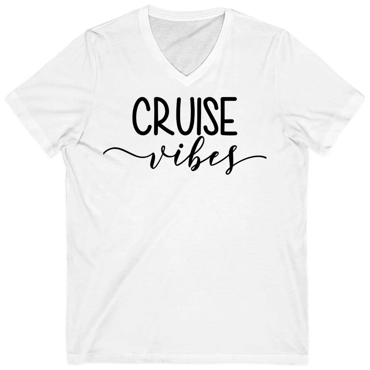 Cruise Vibes V-Neck in White