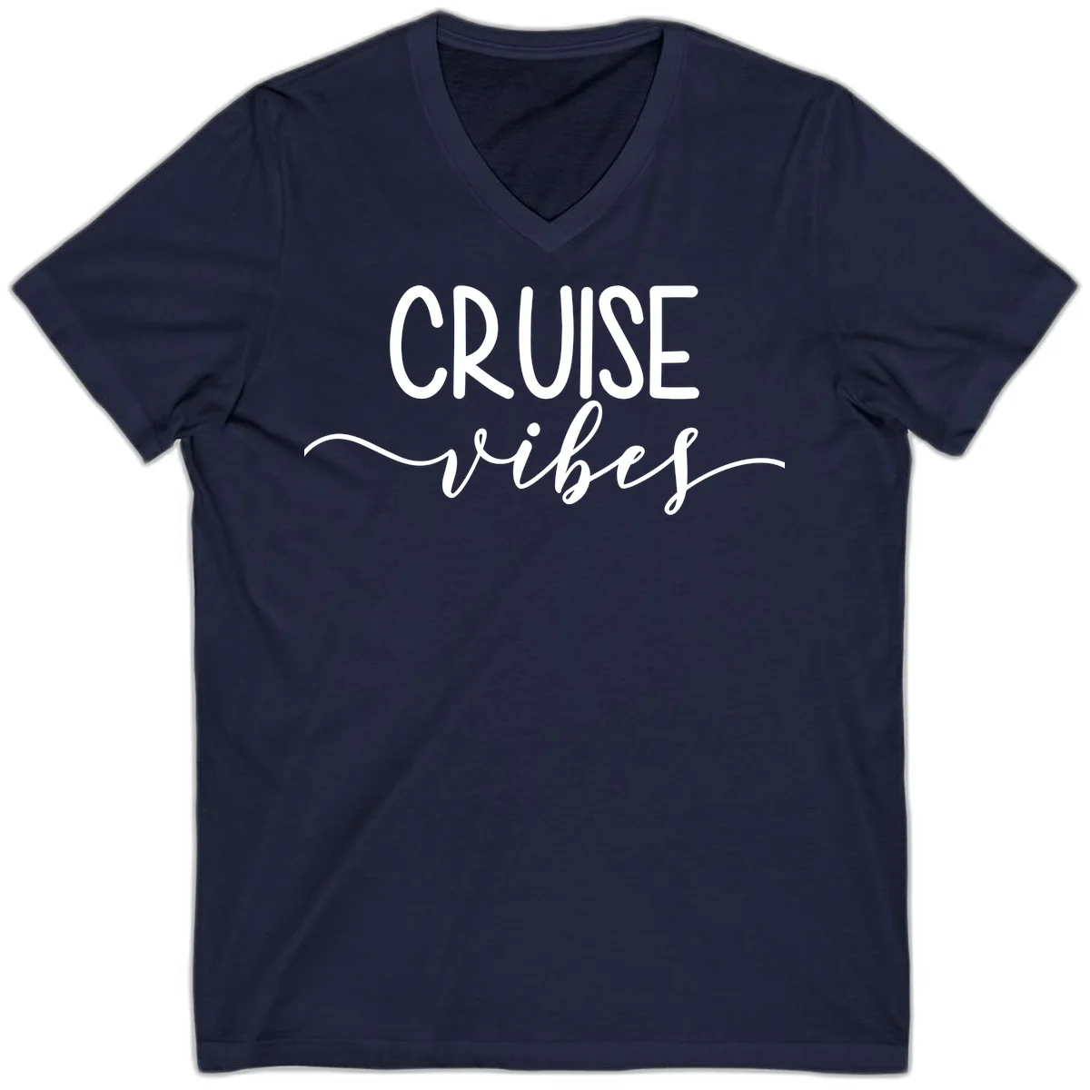 Cruise Vibes V-Neck in Navy