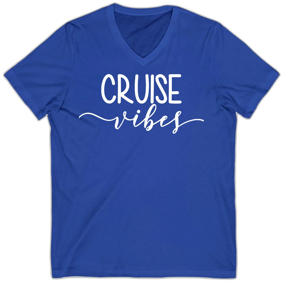 Cruise Vibes V-Neck in True Royal