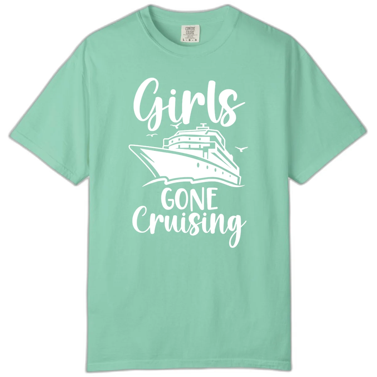 Girls Gone Cruising Comfort Color T-Shirt in Island Reef