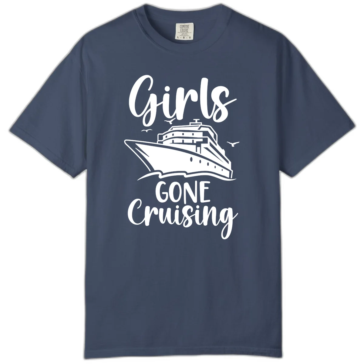 Girls Gone Cruising Comfort Color T-Shirt in Midnight