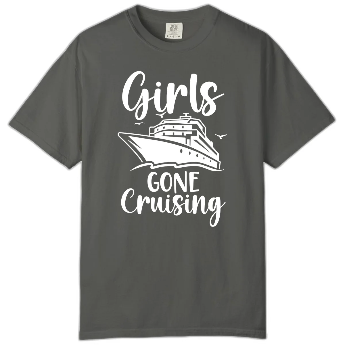 Girls Gone Cruising Comfort Color T-Shirt in Pepper