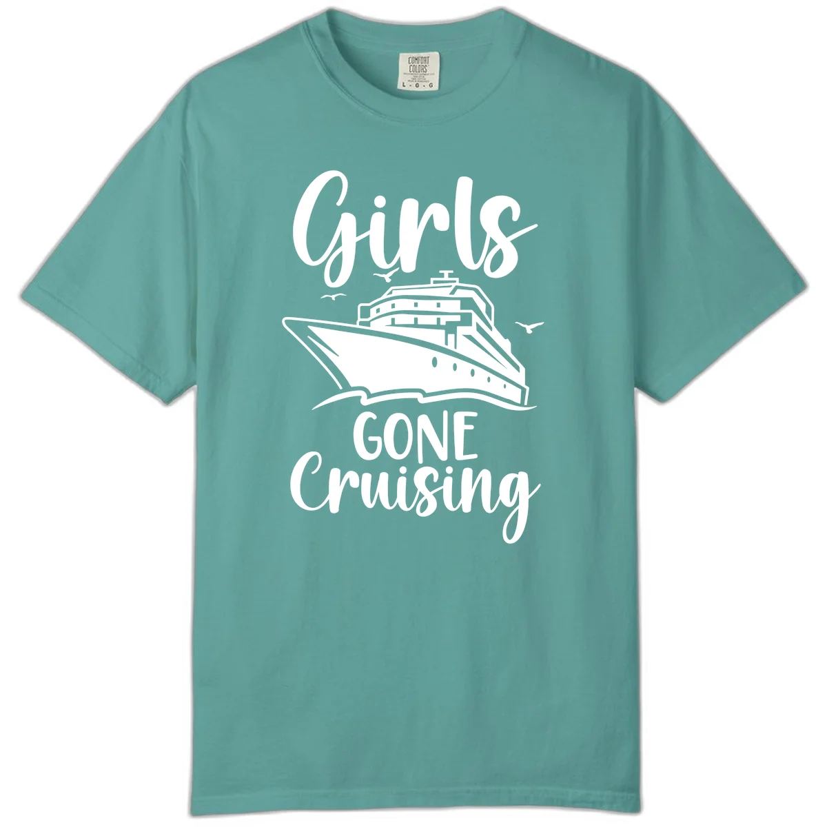 Girls Gone Cruising Comfort Color T-Shirt in Seafoam
