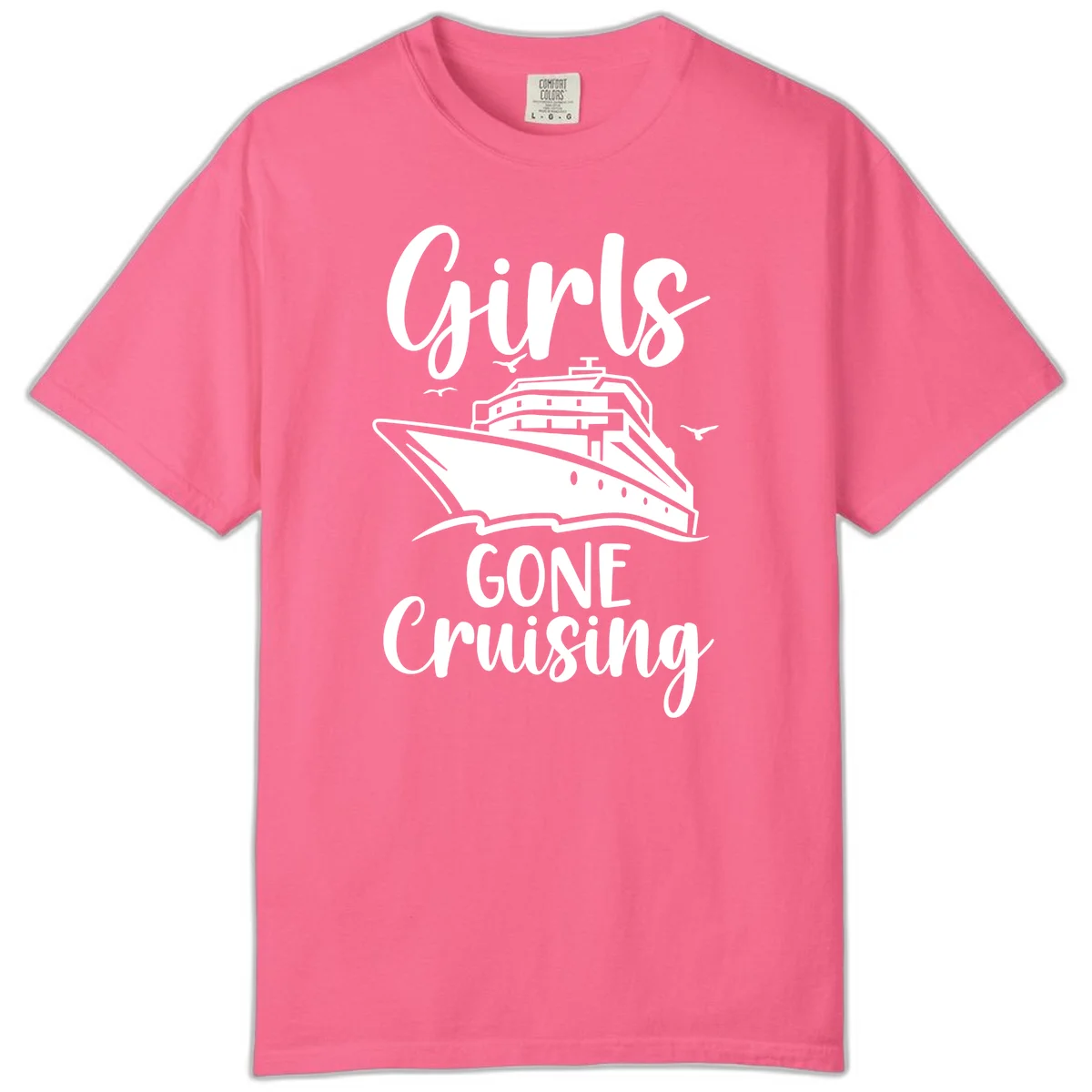 Girls Gone Cruising Comfort Color T-Shirt in Crunchberry