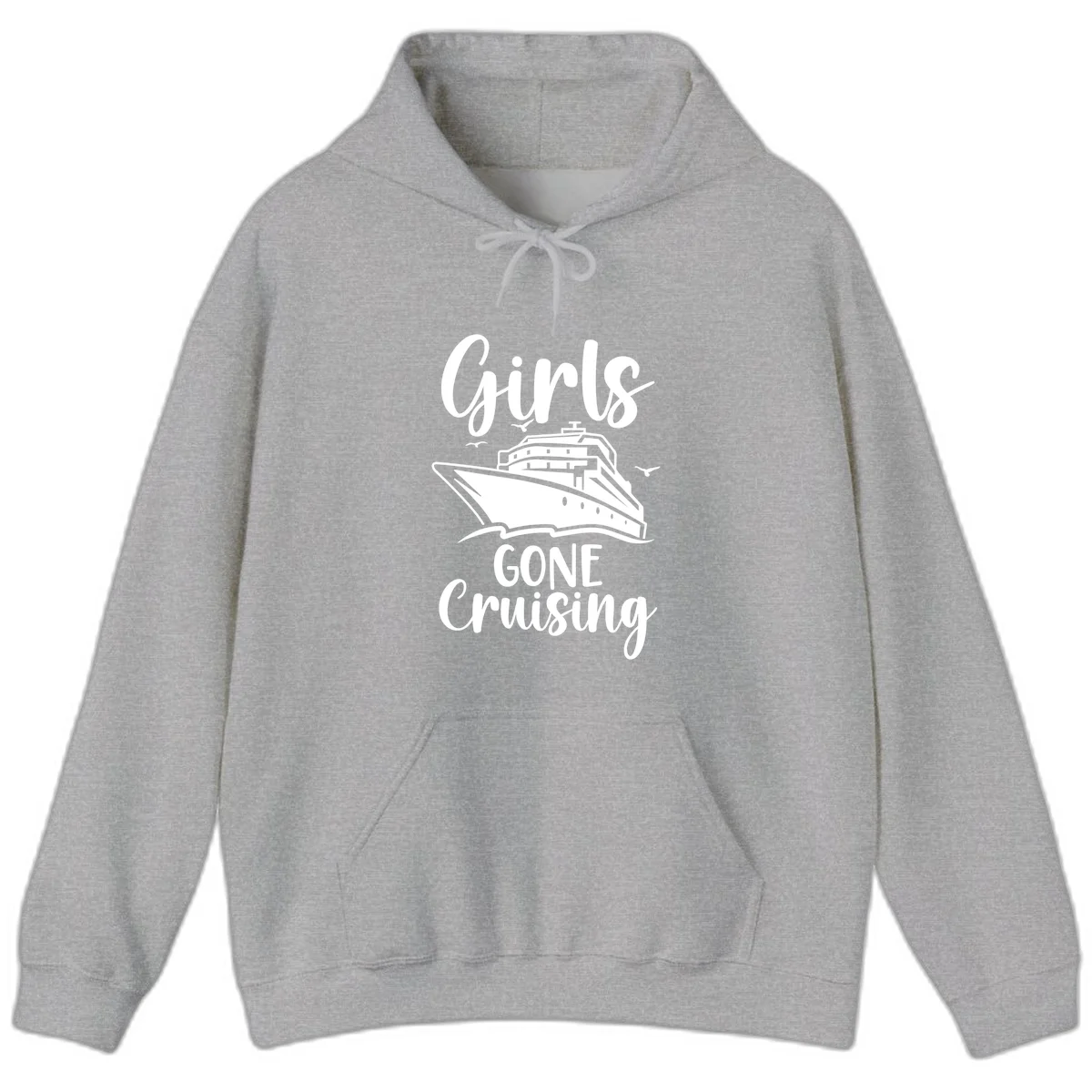 Girls Gone Cruising Hoodie in Sport Grey