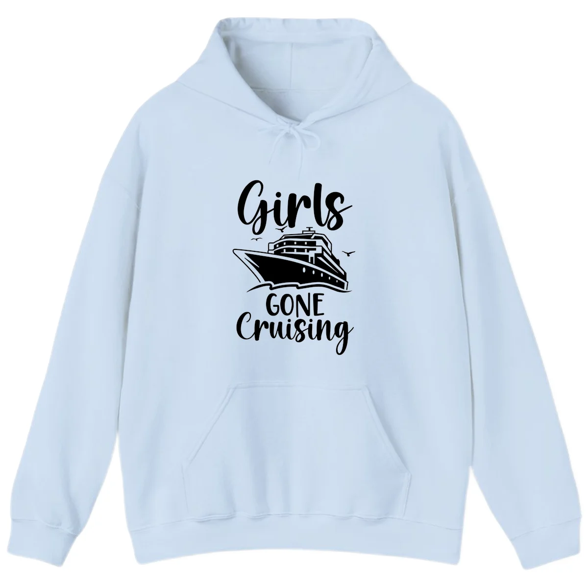 Girls Gone Cruising Hoodie in Light Blue