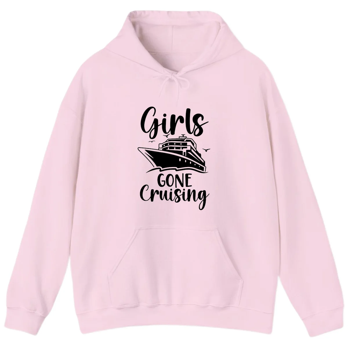 Girls Gone Cruising Hoodie in Light Pink