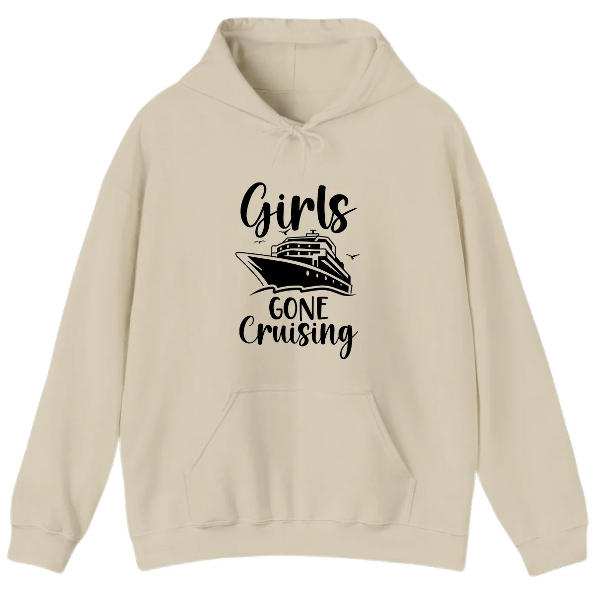Girls Gone Cruising Hoodie in Sand