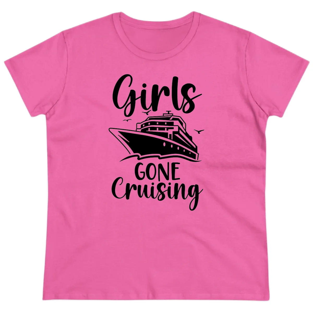 Girls Gone Cruising Ladies Tee in Azalea