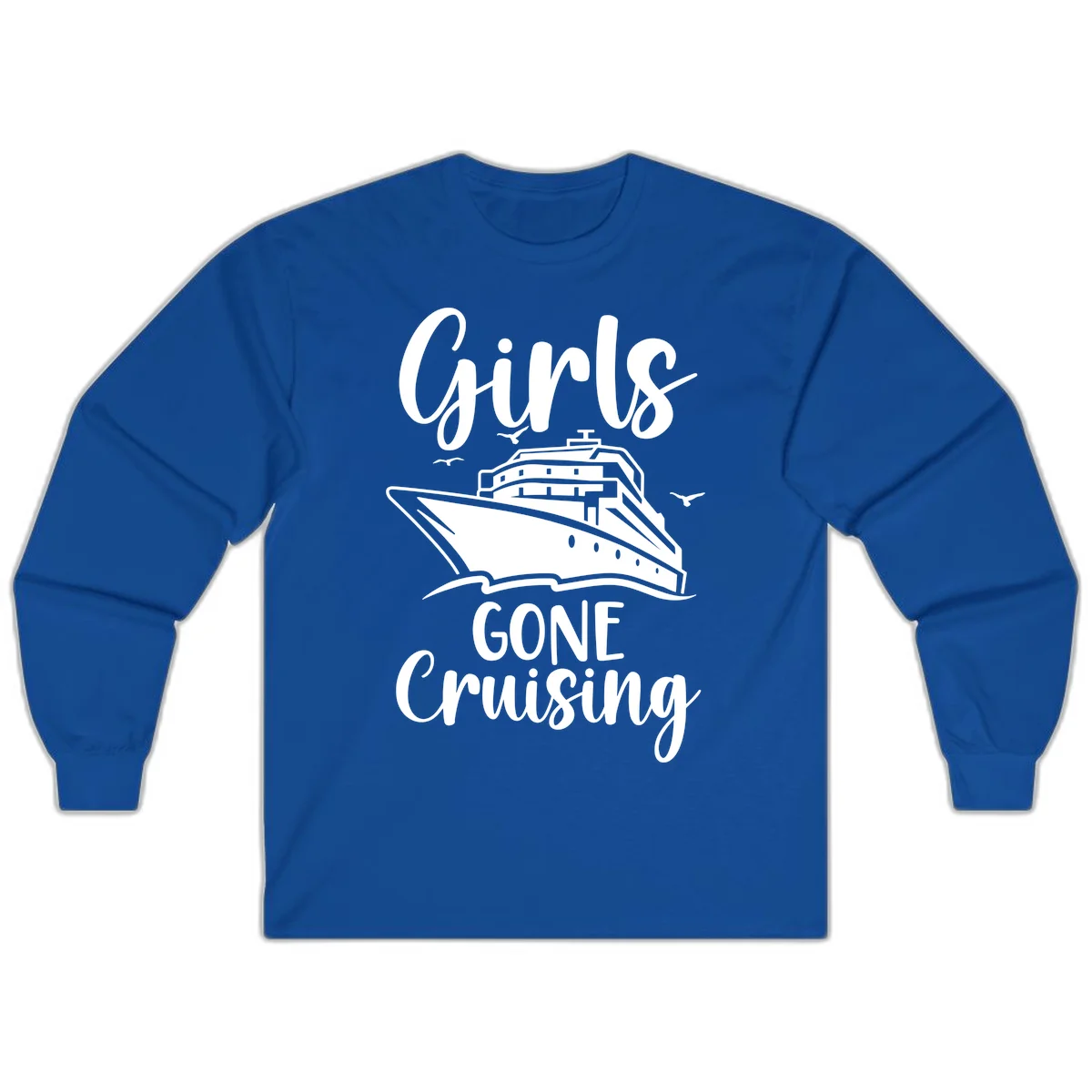 Girls Gone Cruising Long Sleeve T-Shirt in Royal