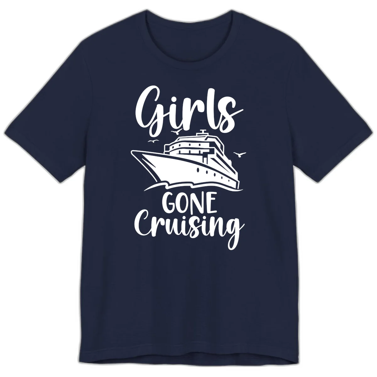 Girls Gone Cruising Premium T-Shirt in Navy
