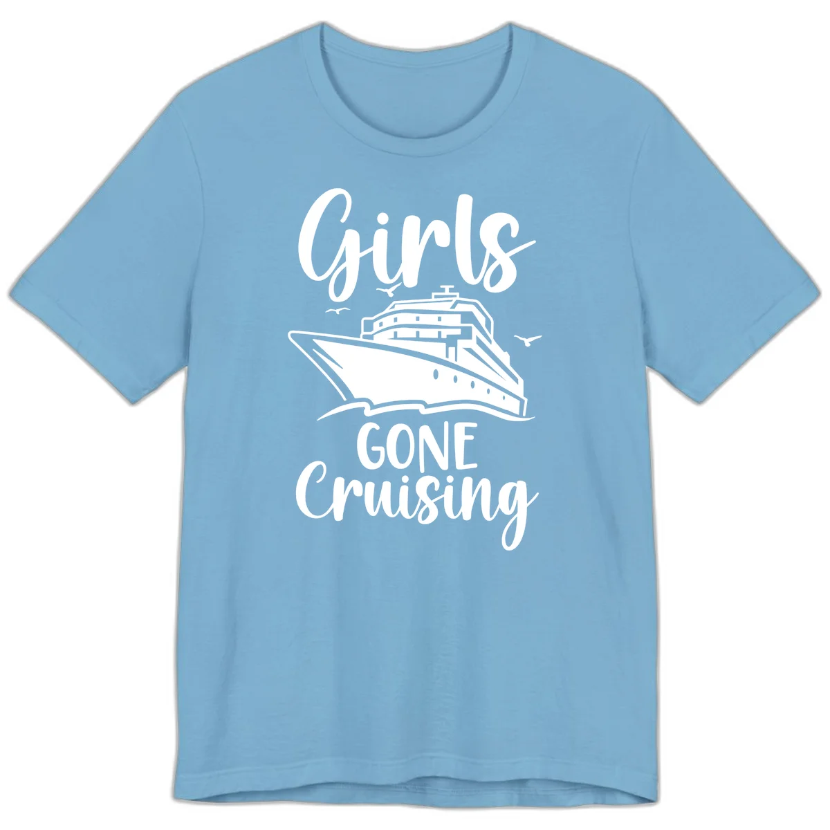 Girls Gone Cruising Premium T-Shirt in Ocean Blue