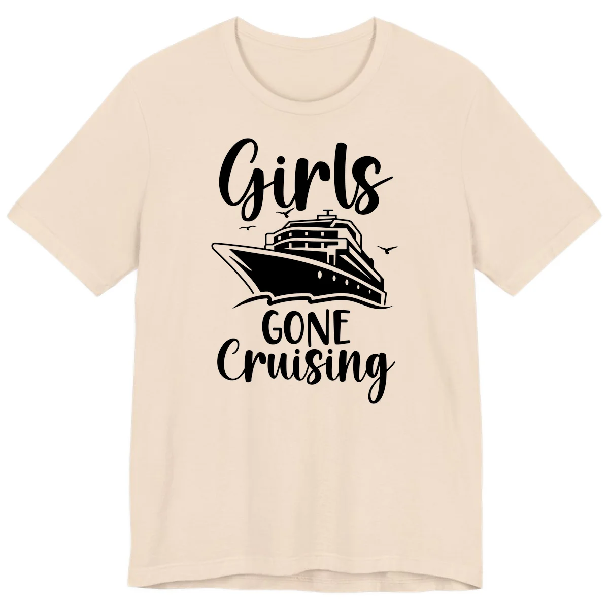 Girls Gone Cruising Premium T-Shirt in Soft Cream