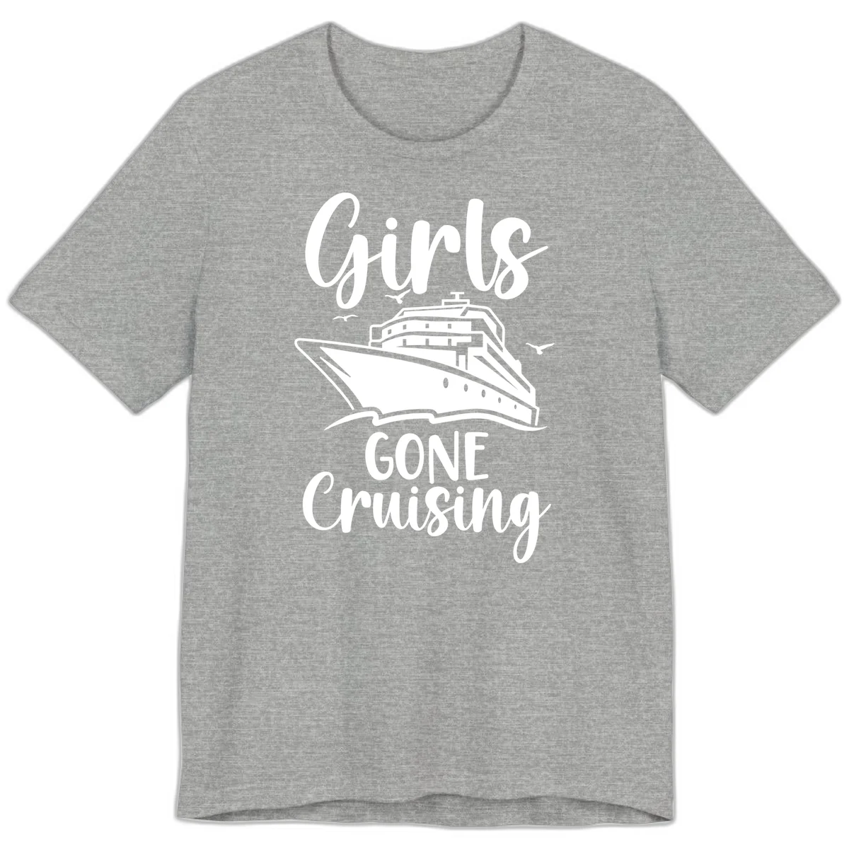 Girls Gone Cruising Premium T-Shirt in Athletic Heather