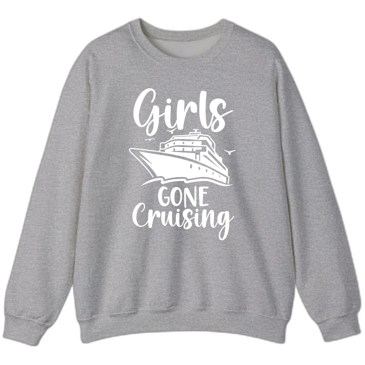 Girls Gone Cruising Sweatshirt in Sport Grey
