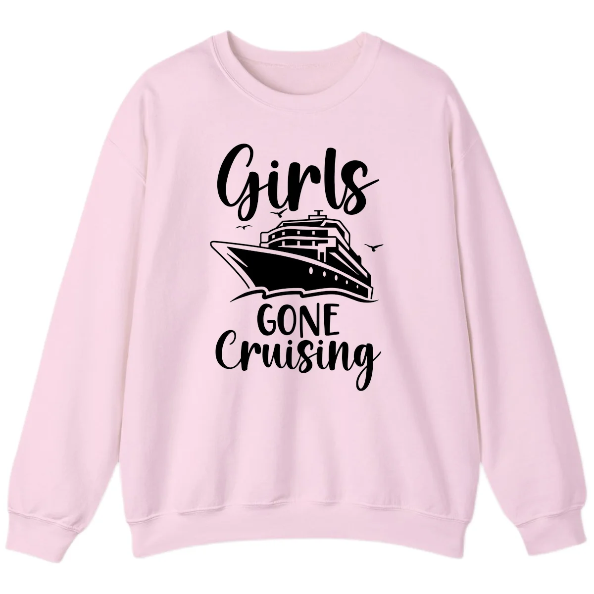 Girls Gone Cruising Sweatshirt in Light Pink