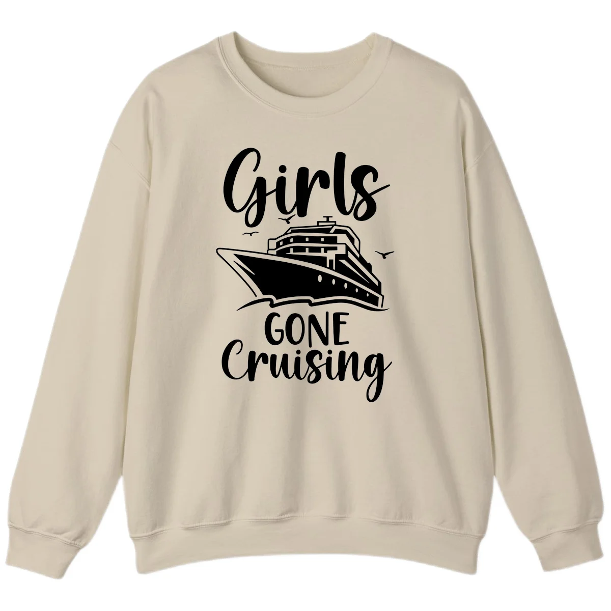 Girls Gone Cruising Sweatshirt in Sand
