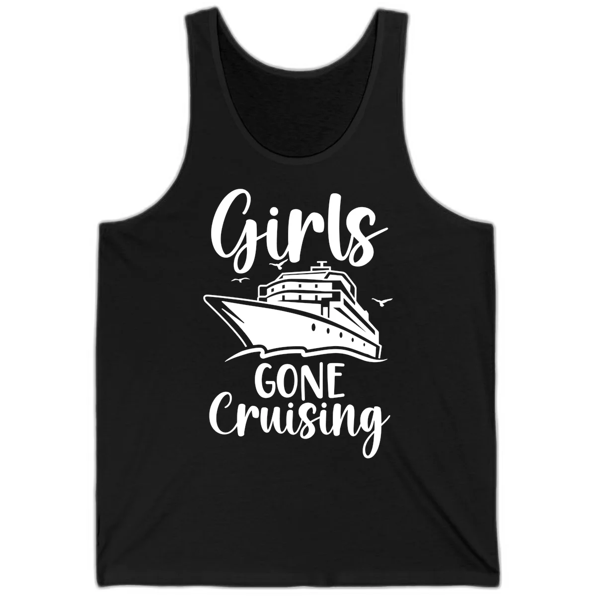 Girls Gone Cruising Tank Top in Black