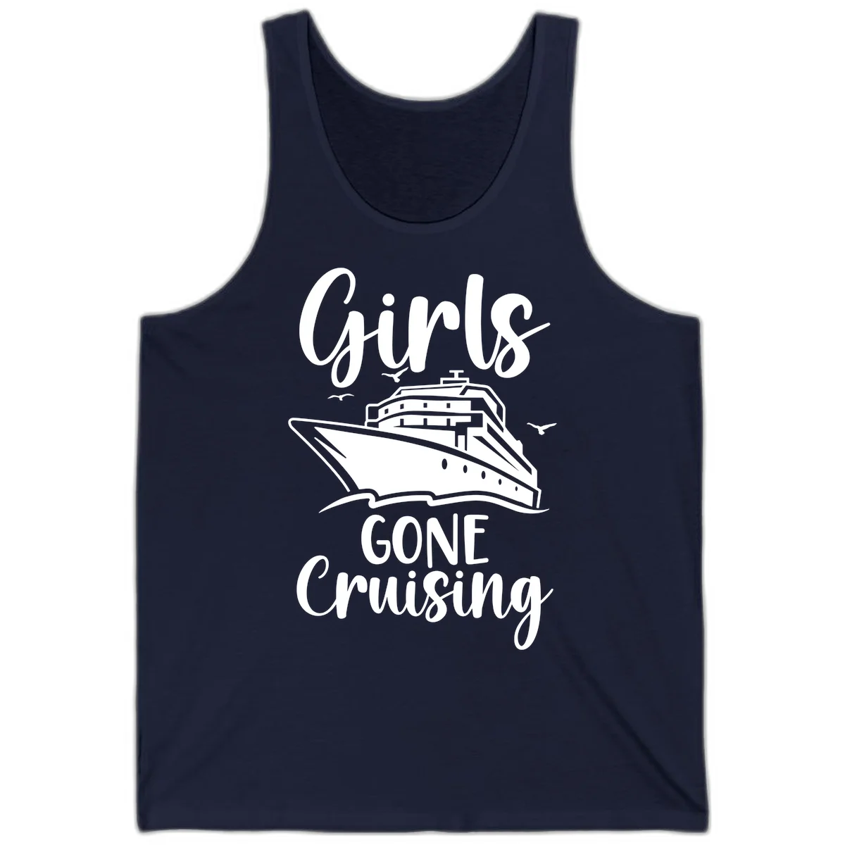 Girls Gone Cruising Tank Top in Navy