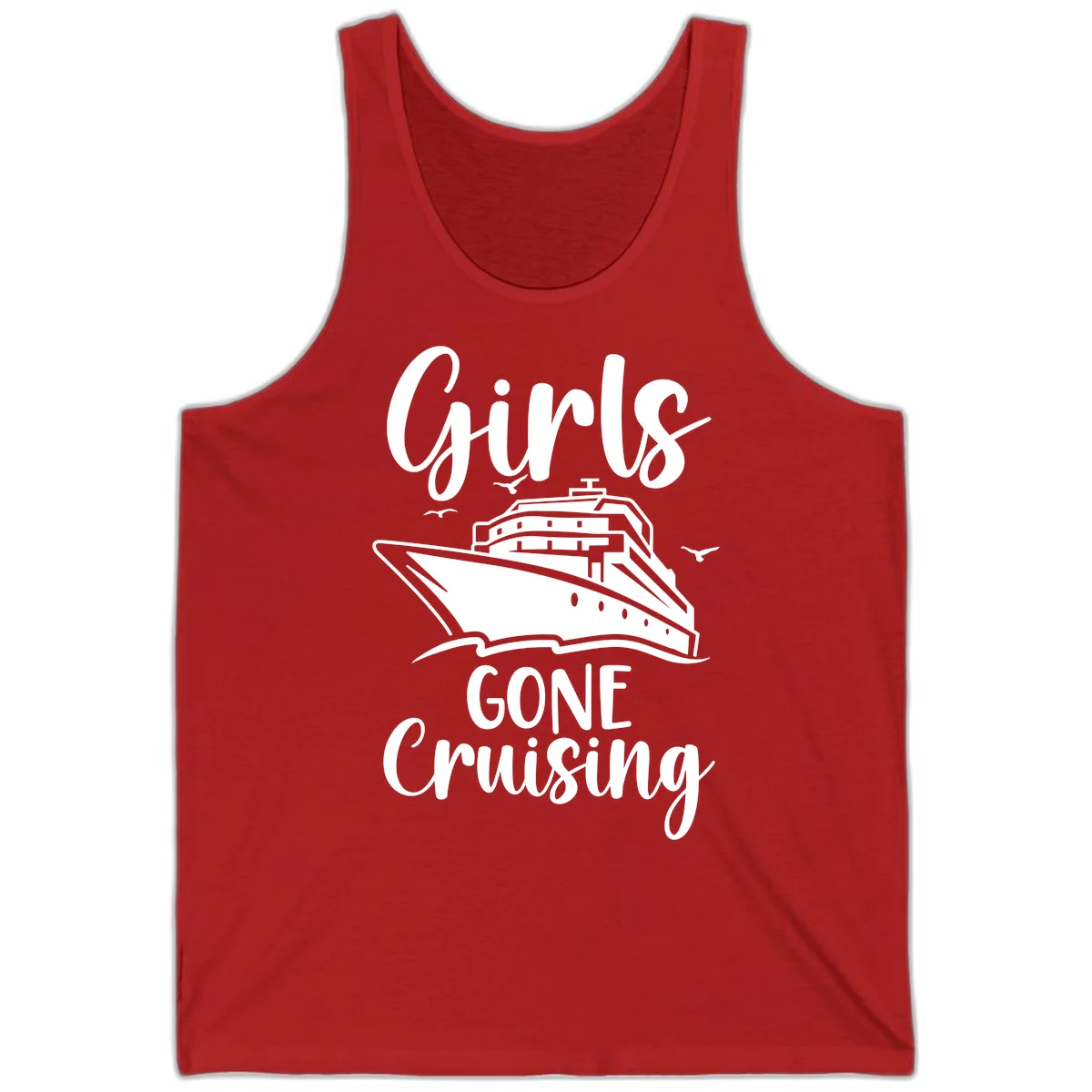 Girls Gone Cruising Tank Top in Red
