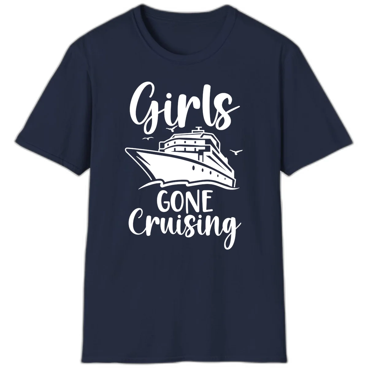 Girls Gone Cruising T-Shirt in Navy