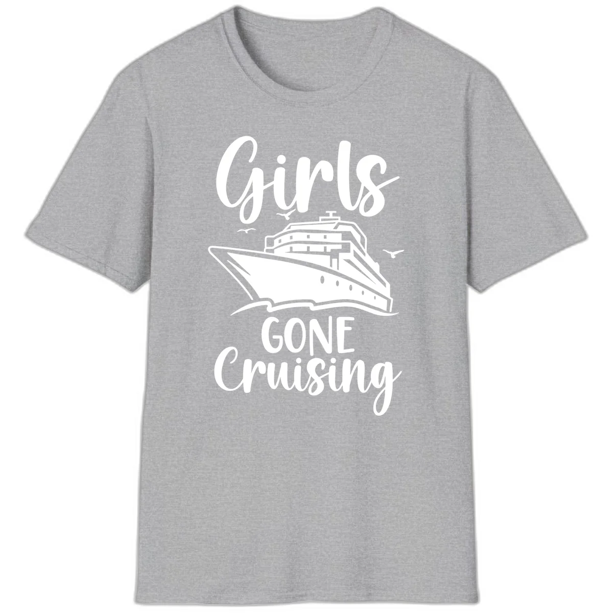 Girls Gone Cruising T-Shirt in Sport Grey