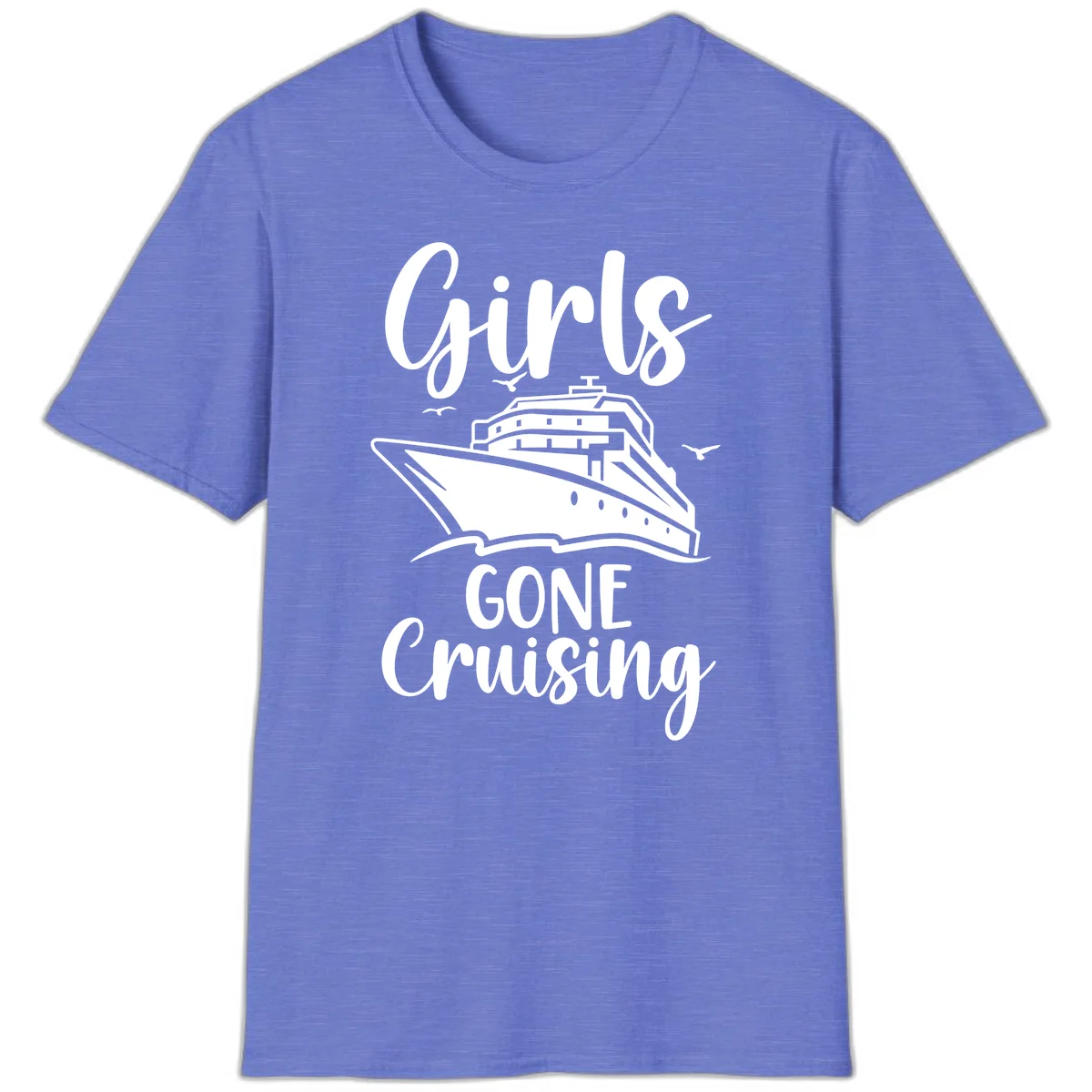Girls Gone Cruising T-Shirt in Heather Royal