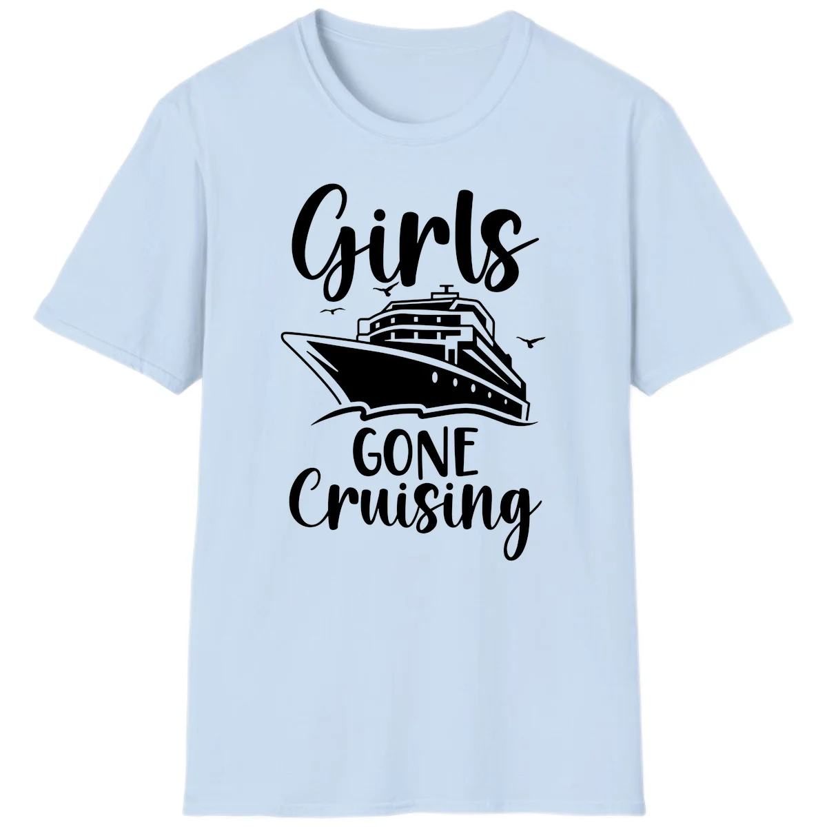 Girls Gone Cruising T-Shirt in Light Blue