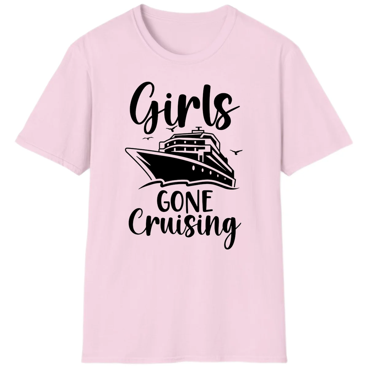 Girls Gone Cruising T-Shirt in Light Pink