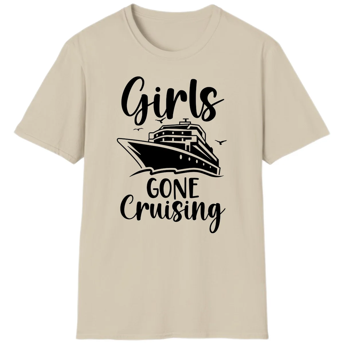 Girls Gone Cruising T-Shirt in Sand