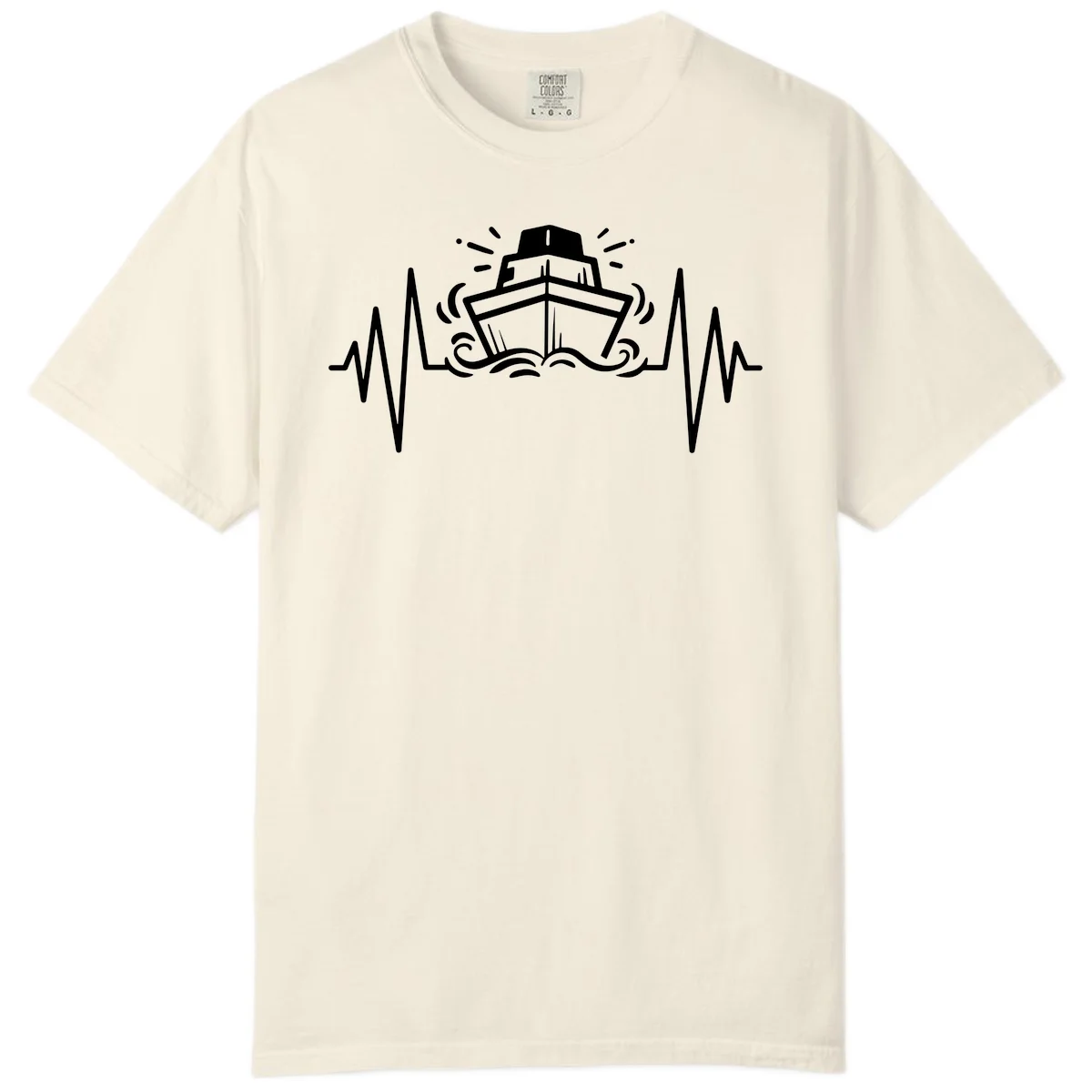 Cruise Ship Heartbeat Comfort Color in Ivory