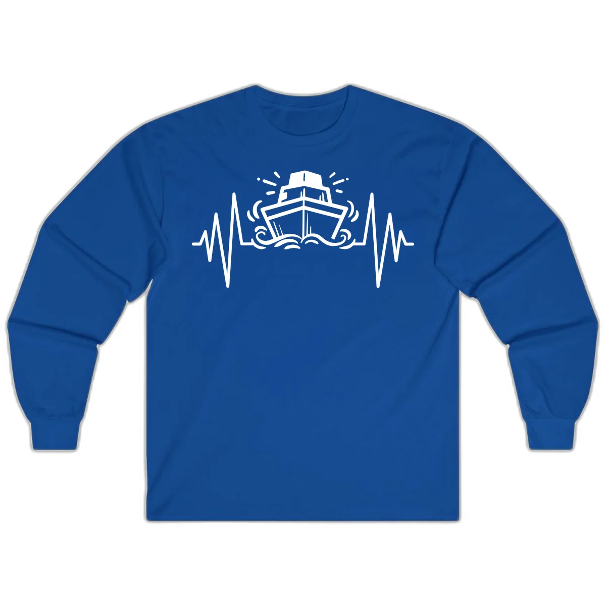 Cruise Ship Heartbeat Long Sleeve in Royal