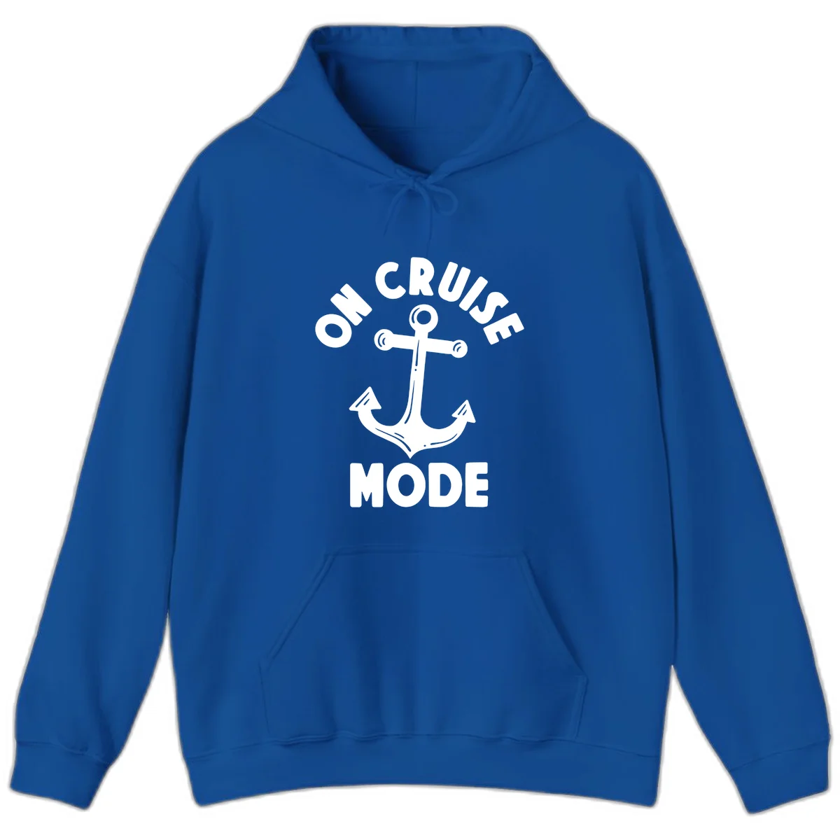 Cruise Mode Anchor Hoodie for Your Vacation in Royal