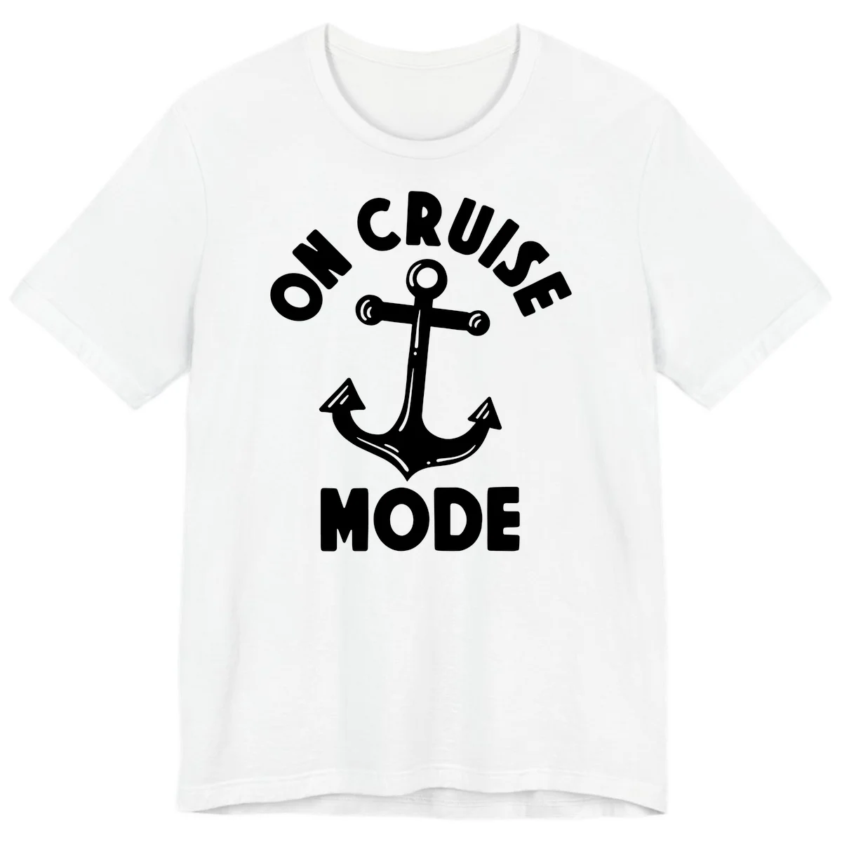 Cruise Mode Anchor Premium T-Shirt in White