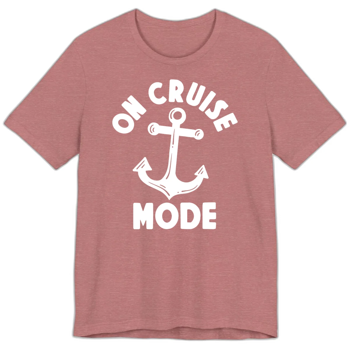 Cruise Mode Anchor Premium T-Shirt in Heather Mauve