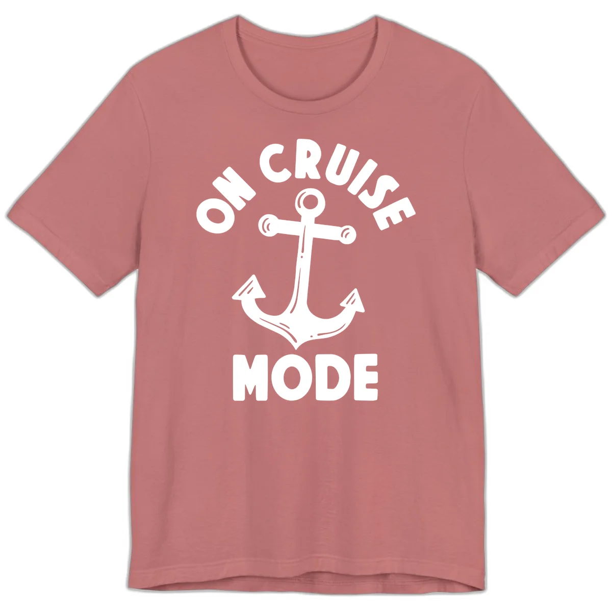 Cruise Mode Anchor Premium T-Shirt in Mauve
