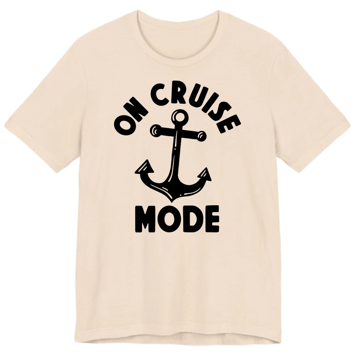Cruise Mode Anchor Premium T-Shirt in Soft Cream