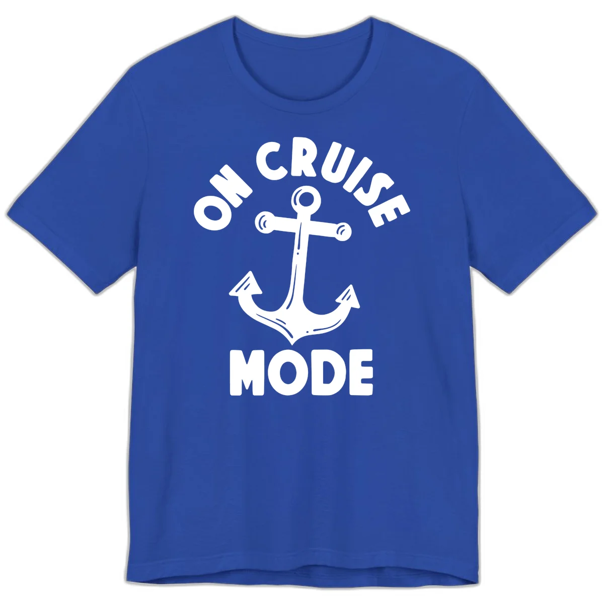 Cruise Mode Anchor Premium T-Shirt in True Royal