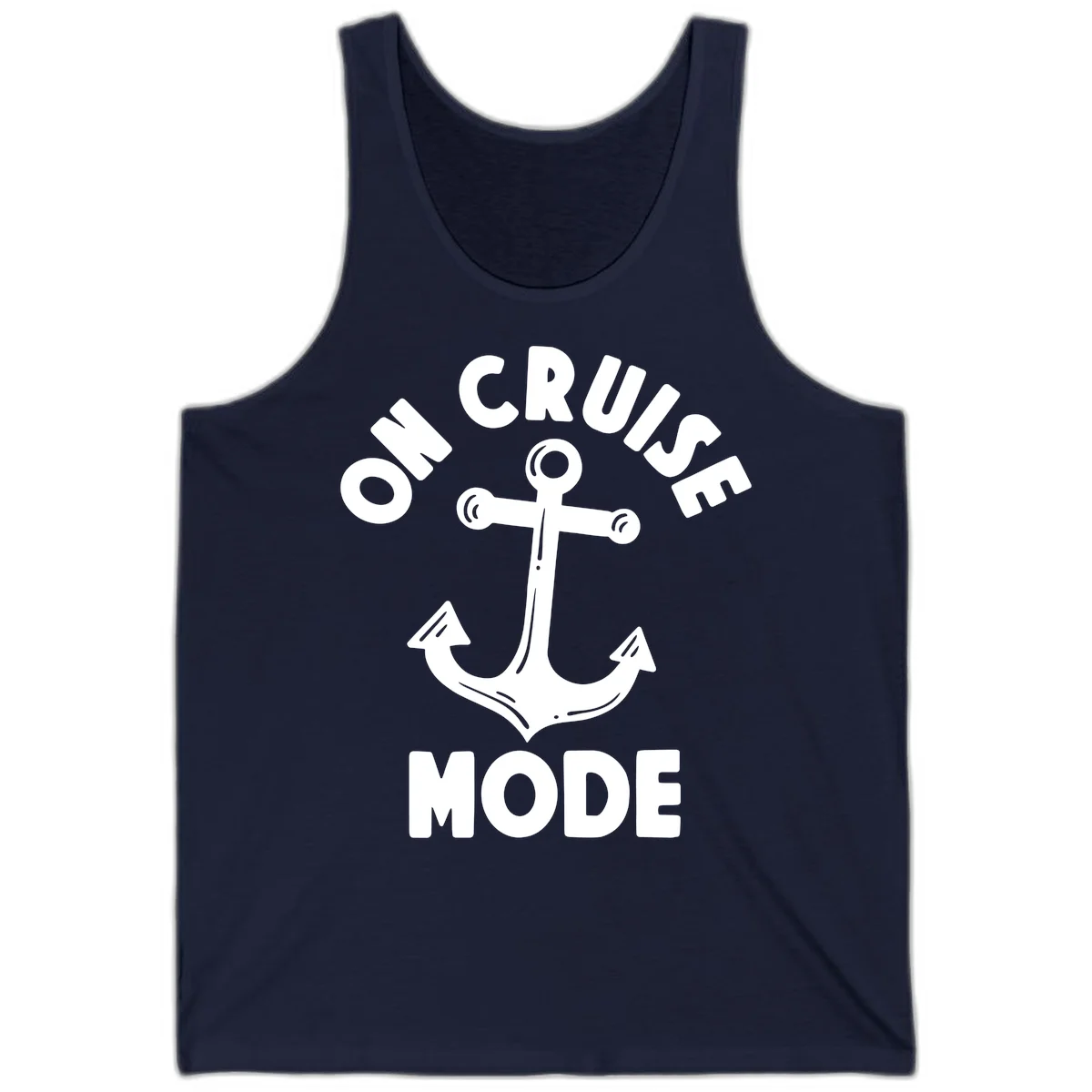 Cruise Mode Anchor Tank Top for Sunny Days in Navy