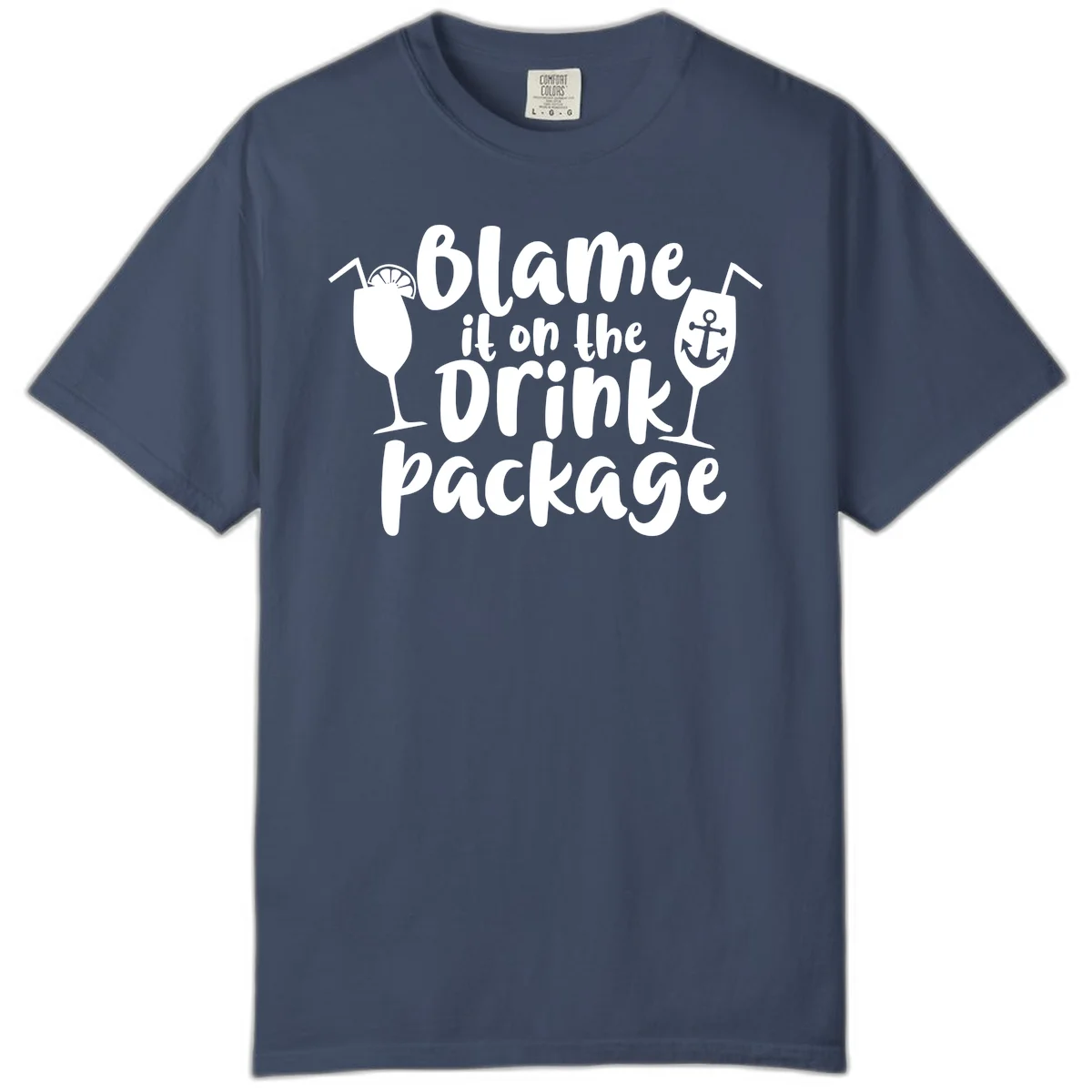 Blame It On The Drink Package Comfort Color in Midnight