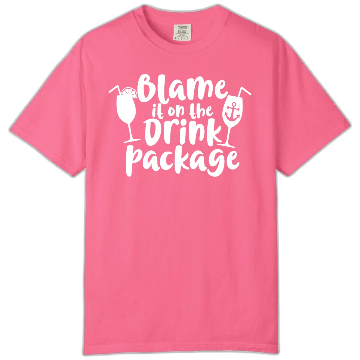 Blame It On The Drink Package Comfort Color in Crunchberry