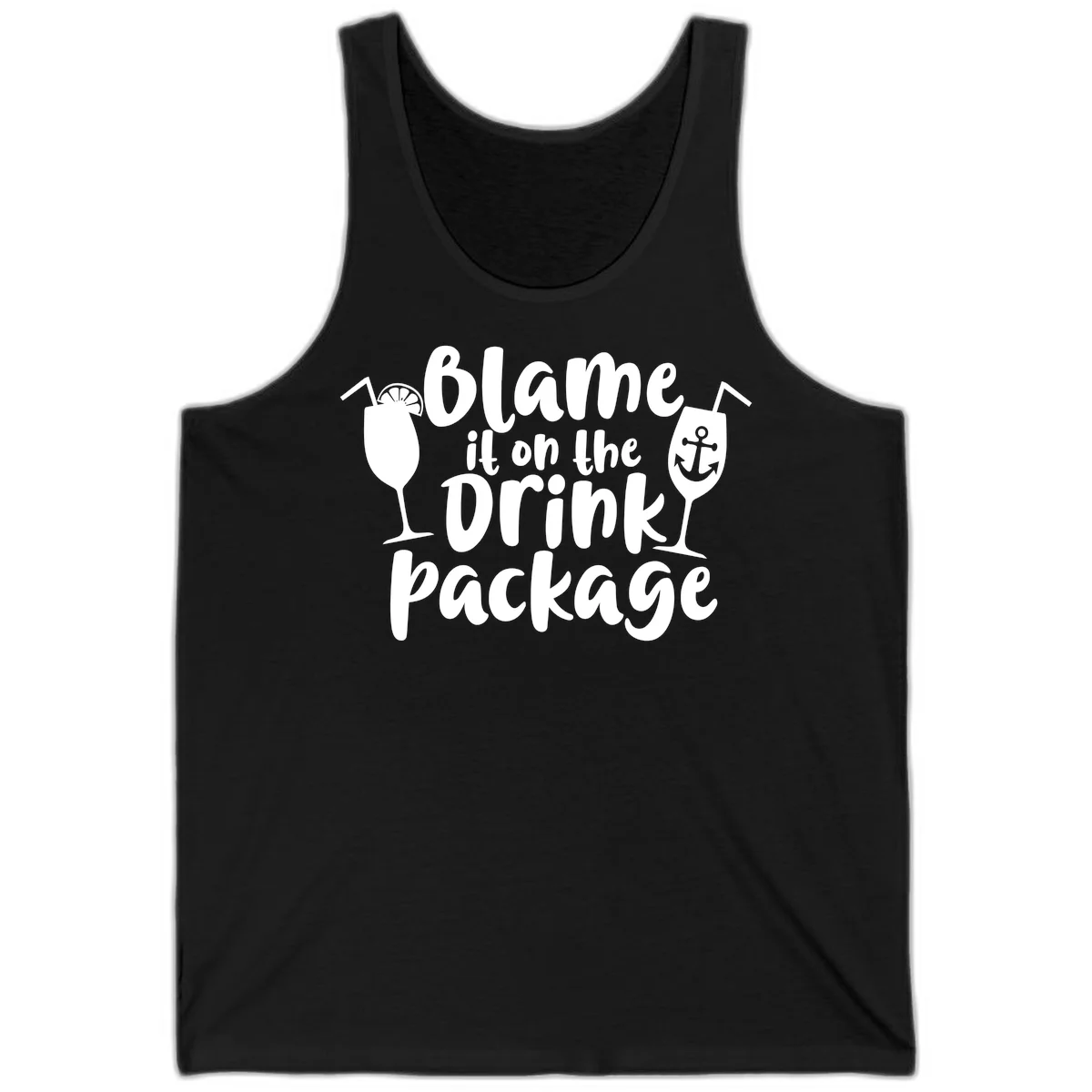 Blame It On The Drink Package Tank in Black