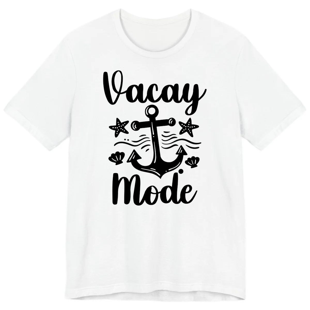 Vacay Mode Anchor Premium T-Shirt in White